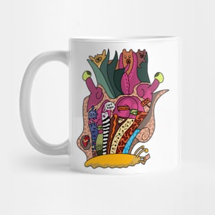 Tentacle monster eating bears Mug